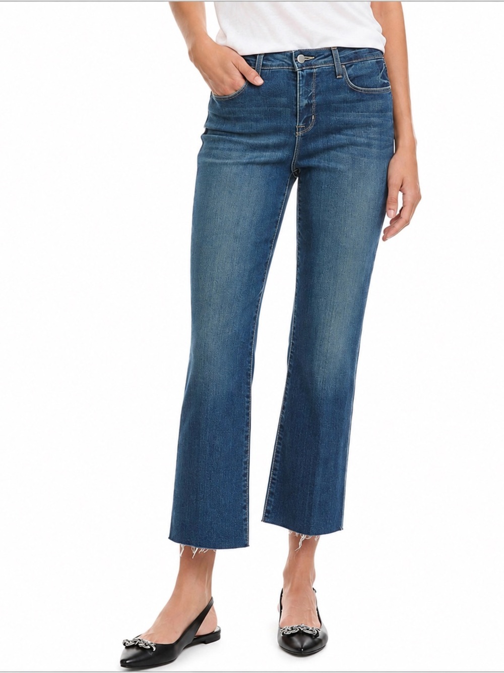 L'agence Kendra High Rise Crop Jeans In Laredo Wash